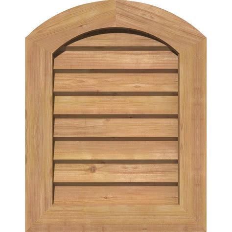 Decorative gable vents or vent cover can add style and a unique feeling of home. Ekena Millwork 25 in. x 31 in. Decorative Arch Top Gable ...