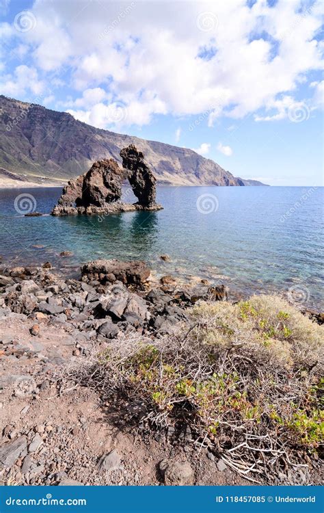 Roque De Bonanza Beach In El Hierro Stock Image Image Of Spain Ocean