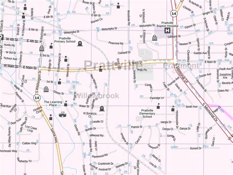 Prattville City Limits Map United States Map States District