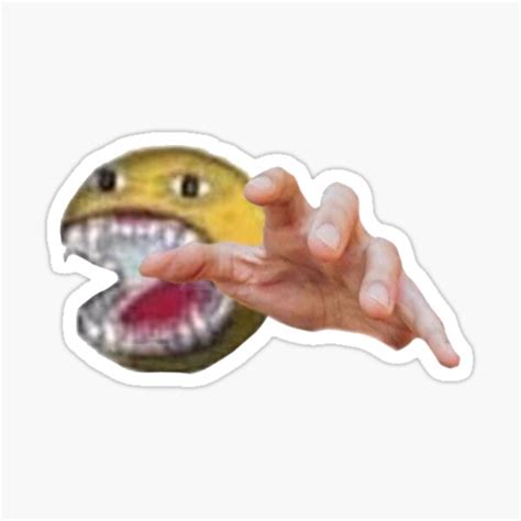Cursed Emoji Sticker For Sale By Pandazo Redbubble