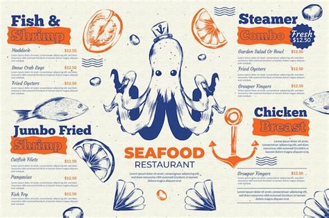 Food Menu Design Food Graphic Design Food Poster Design Seafood Sexiz Pix