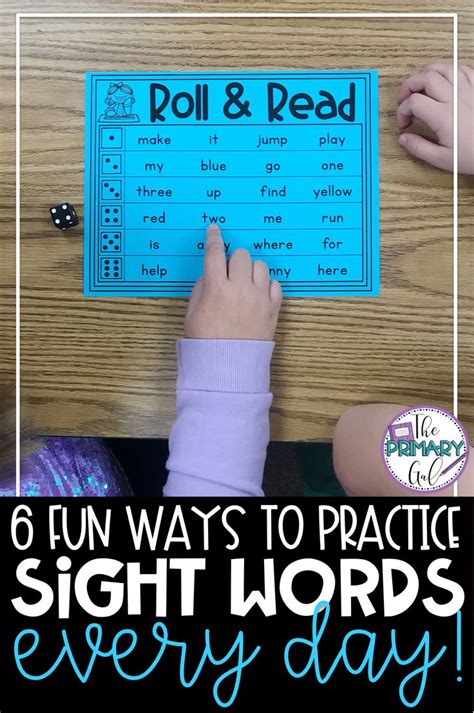 8 Fun Ways To Practice Sight Words Every Day Teaching Sight Words