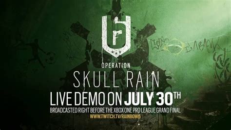 Rainbow Six Siege Operation Skull Rain Trailer Oficial Youtube