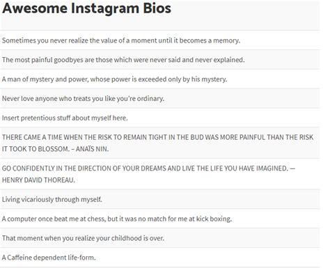 These bios are mainly for editing accounts, icon accounts, fan accounts, etc but you can use them for your personal accounts. List of Funny Instagram Bios - ST Hint - Latest Tech ...