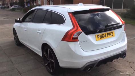 The v60 gets a simplified range there are five trim levels; VOLVO V60 D5 R-DESIGN LUX NAV WHITE 2014 - YouTube