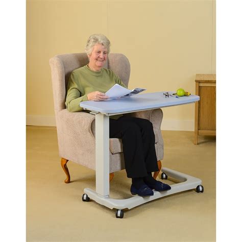 Buy Nrs Healthcare Easylift Overbed Over Chair Table Modern Blue
