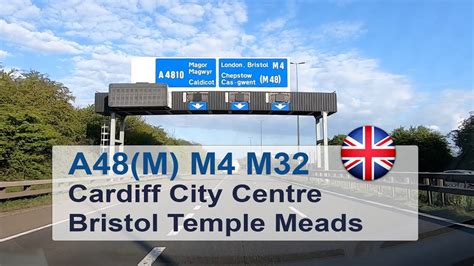 🇬🇧 Driving From Cardiff To Bristol Via A48m M4 And M32 Youtube