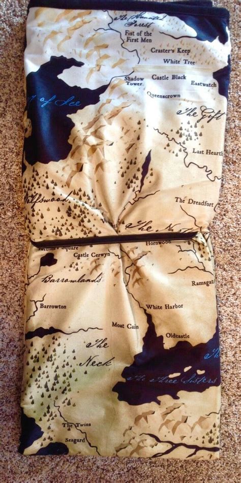 Rabbit Tanaka Game Of Thrones Westeros Map Fleece Throw Blanket 46x60
