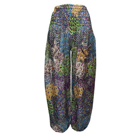 Paisley Leaf Pattern Harem Trousers Harem Pants Pattern Harem Pants