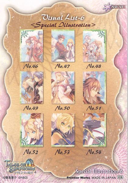 Tales Of Symphonia 2 Trading Card Frontier Works Knight Of Ratatosk Cherdens Doujinshi Shop