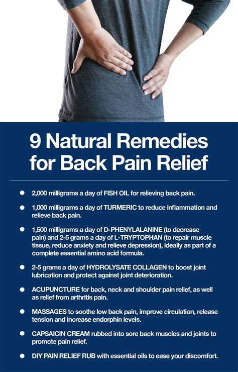 9 Natural Remedies For Back Pain Relief The Amino Company