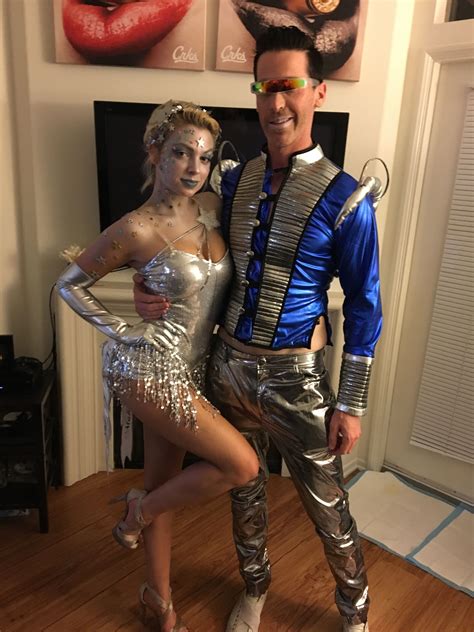 Shooting Star And Galaxy Man Couples Halloween Costume Space Man