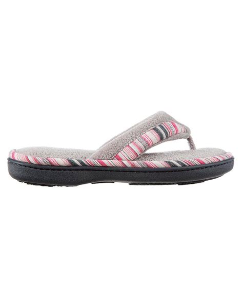 Isotoner Signature Isotoner Womens Microterry Mandy Thong Slippers
