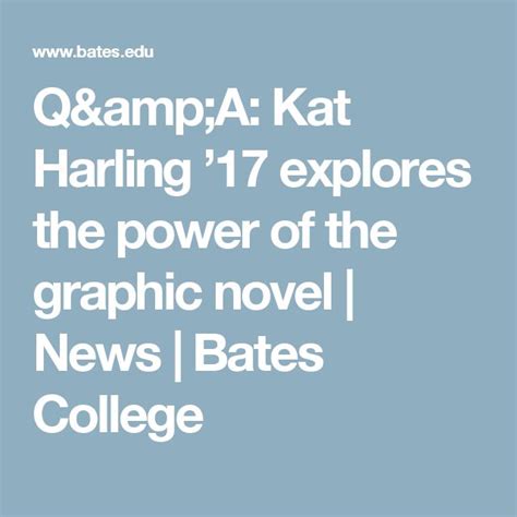 Qanda Kat Harling 17 Explores The Power Of The Graphic Novel Graphic