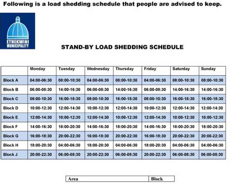 Emergency load shedding schedule tuesday thurdays saturday monday wednesday friday sunday. Eskom declares power emergency | Northglen News
