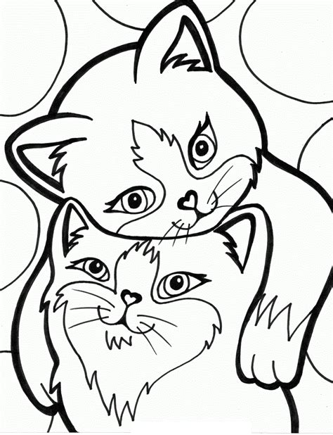 Målarbild Två Katter Skiv ut gratis på malarbilder se