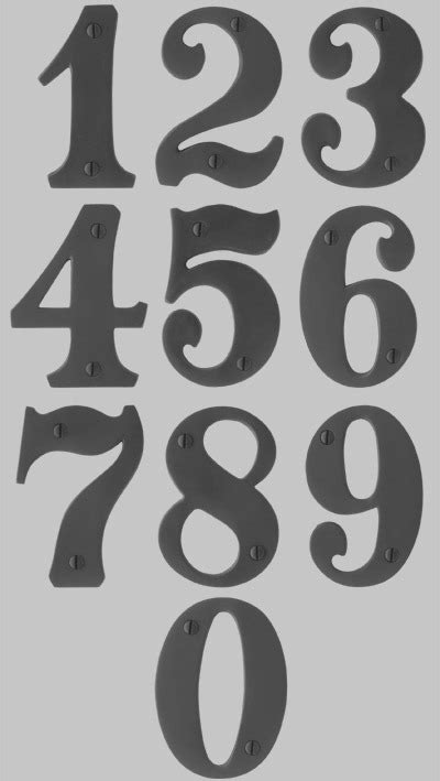 House Number Font By Resnick