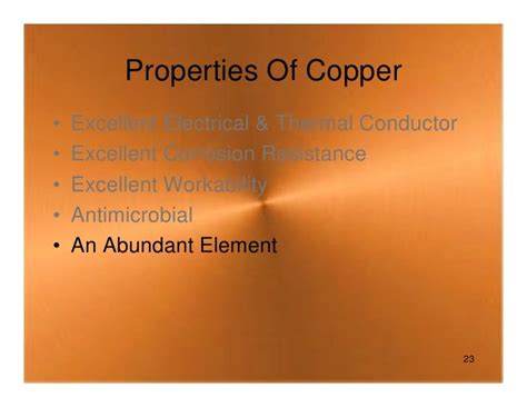 Presentation On Copper Cu