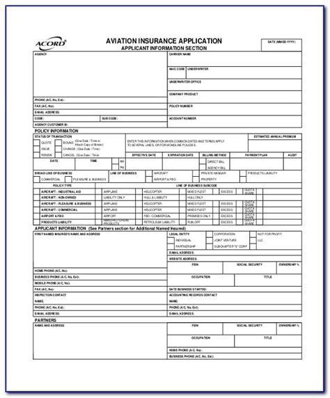 Free Fillable Acord 35 Forms Printable Forms Free Online