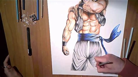 How to draw, draw step by step, draw anime, draw people, learn how to draw, drawing tutorials, draw dragons, draw tattoos, draw cars & more, free online! Speed drawing Realistic Gogeta SSJ - YouTube