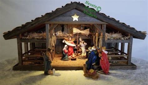 Christmas Nativity Stable Large Modern Design Nativity Stable