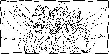 Hyena Trio Coloring Page From The Lion King Category Select From 25694