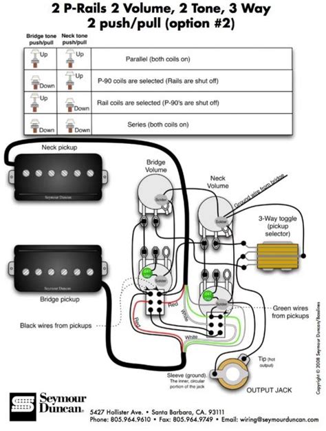 Solder outer braid to top of pot solder inner wire to middle lug. Series Parallel Pickup Wiring Diagram - Complete Wiring Schemas