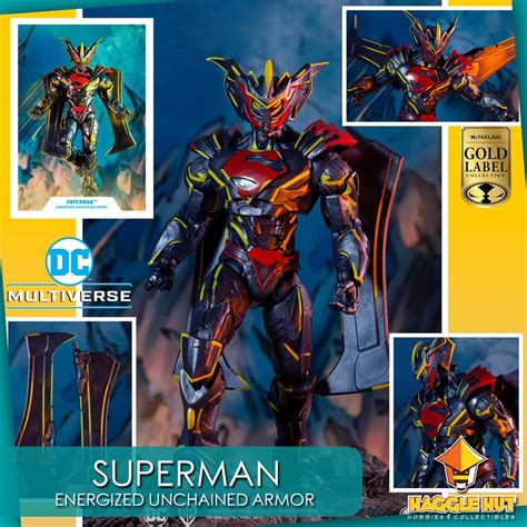 Superman Energized Unchained Armor Gold Label Mcfarlane Toys Dc