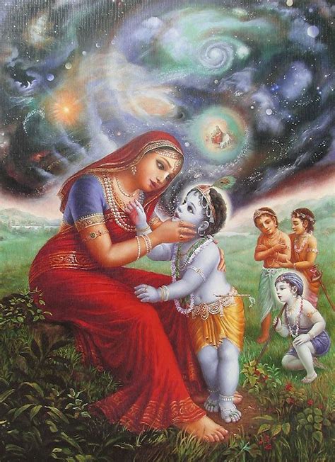 Krishna Showing Vishvarupa To Mother Yashoda