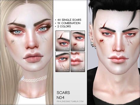 Sims 4 Ccs The Best Skin Detail Kit N07 By Pralinesims
