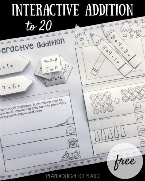 Addition To 20 Free Printable Interactive Notebooks