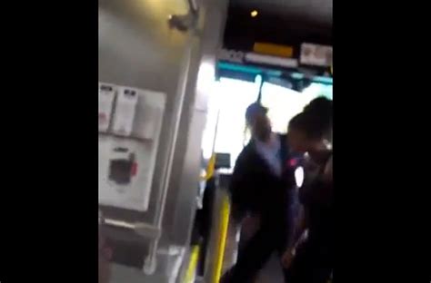 shocking male cleveland bus driver uppercuts female passenger [video]