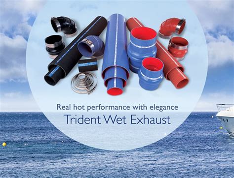 factory direct sales trident marine 252v3140 36 silicone blend wet exhaust hose corrugated