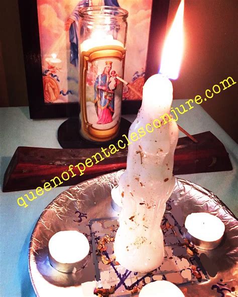 Hoodoo Healing Candle Service On Behalf Of A Client At Queen Of Pentacles Conjure Conjure