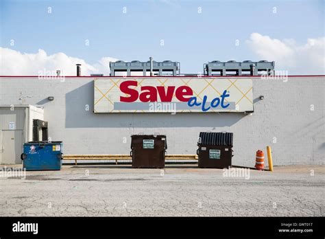 A Logo Sign Outside Of A Save A Lot Grocery Store In Northwood Ohio On