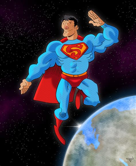 Superman In Space By Eric Merced On Dribbble