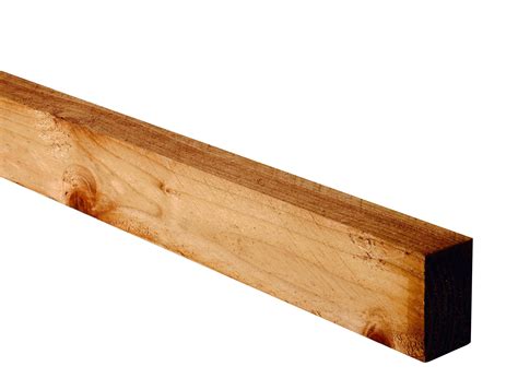 Treated Sawn Timber T47mm W75mm L2400mm Departments Diy At B