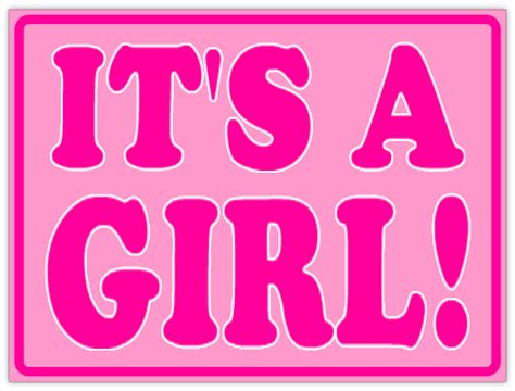 Its A Girl Sign 102 Baby Shower Sign Templates Templates Click On