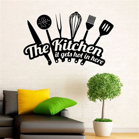 Kitchen Wall Vinyl Decal Cutlery Stickers Interior Housewares Design