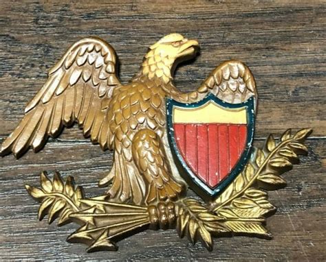 vintage mid century sexton american eagle w shield metal plaque ~ patriotic usa ebay