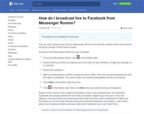 Facebook Messenger Rooms Gets Live Broadcasting Feature How To Go Live