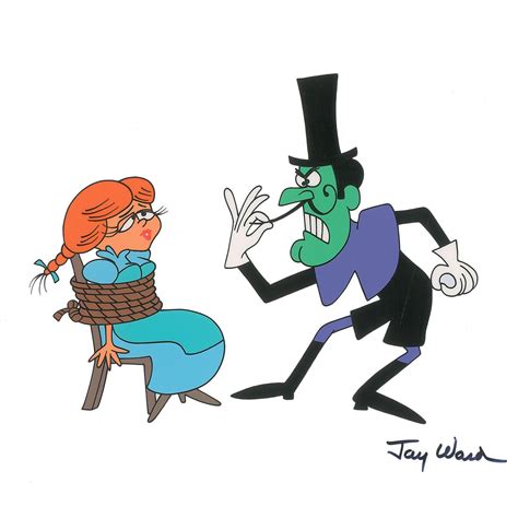 Snidely Whiplash And Nell Publicity Cel From Dudley Do Right