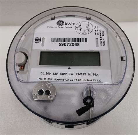 Kv2c Fm12s Kwh Electric Meter Ge Or Alcara 200a 3 Phase 3 Wire 120v