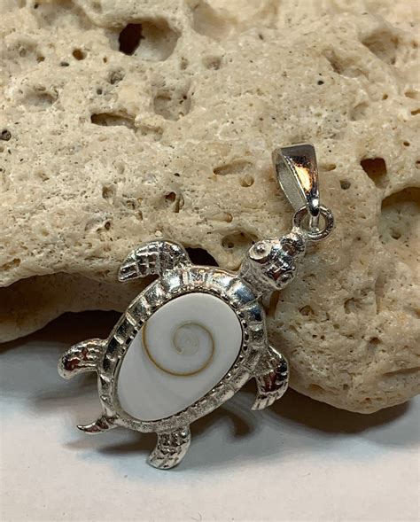Turtle Necklace Nautical Jewelry Ocean Jewelry Shell Jewelry Beach
