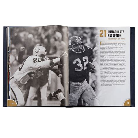 Non Personalized Leather Nfl 100 The Greatest Moments Of The Nfl Book
