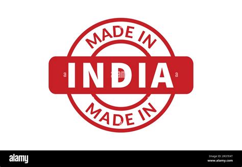 Made In India Rubber Stamp Stock Vector Image And Art Alamy