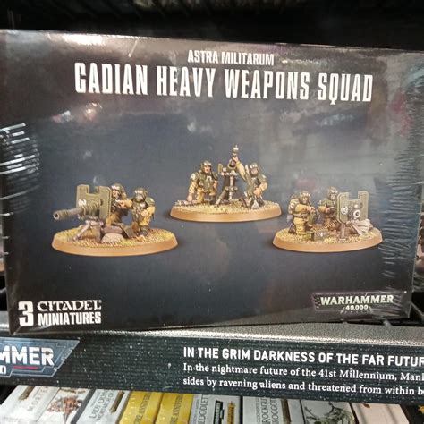 Warhammer 40000 Astra Militarum Cadian Heavy Weapons Squad