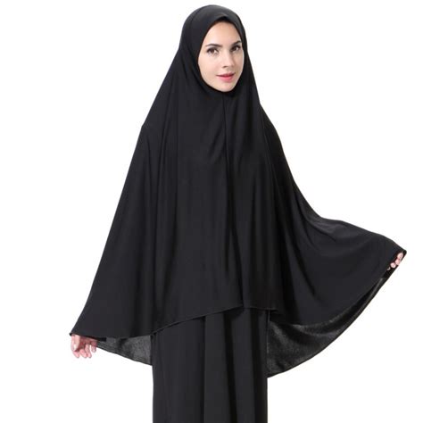 womens prayer abaya jilbab long dress islamic clothes hijab large overhead scarf