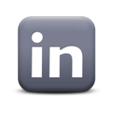 119953 Matte Grey Square Icon Social Media Logos Linkedin Logo Ec Myers