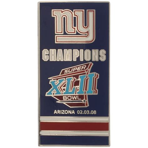New York Giants Super Bowl Xlii Banner Pin